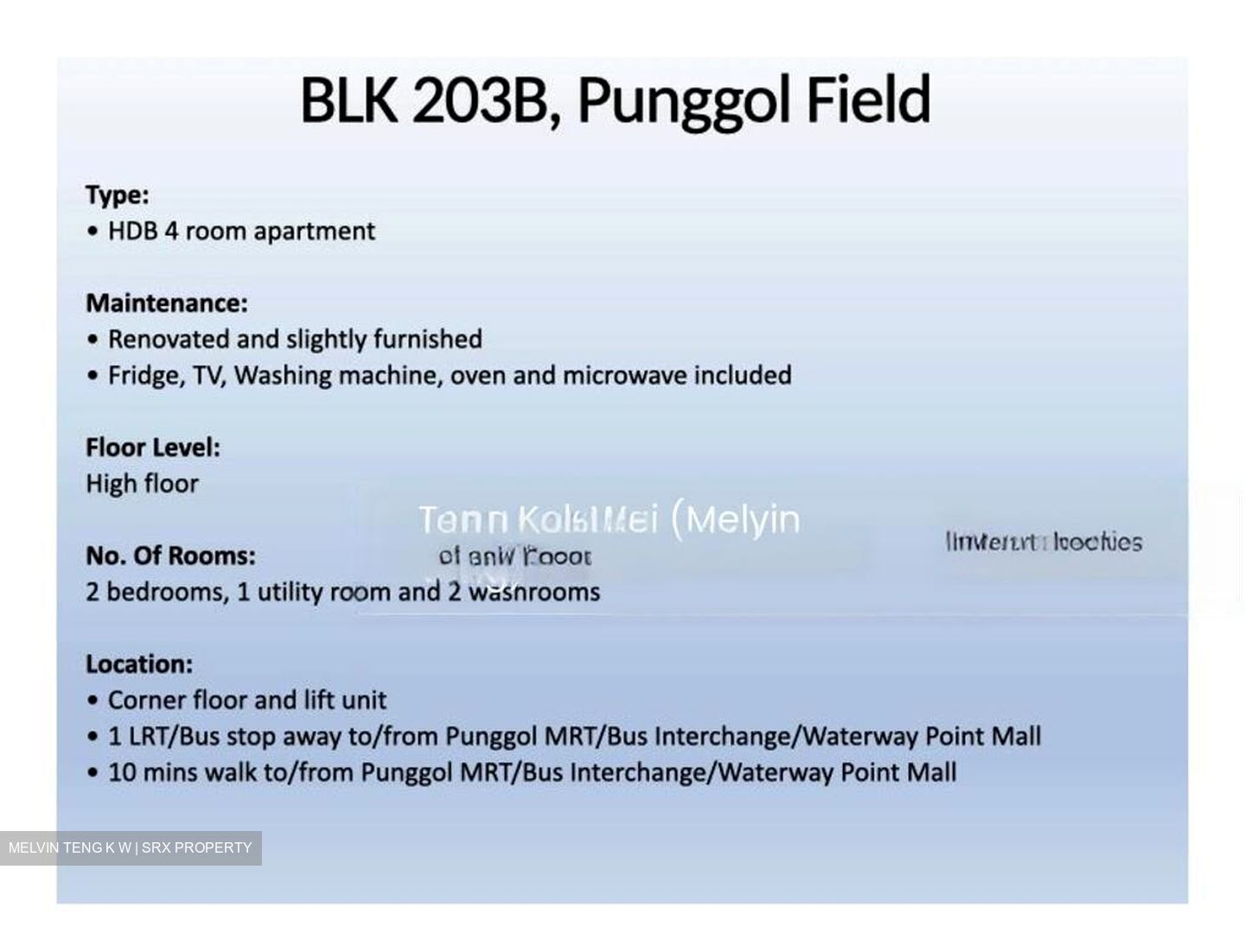 Blk 203B Punggol Field (Punggol), HDB 4 Rooms #428257201